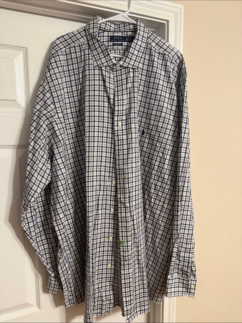 Polo by Ralph Lauren White & Navy Plaid Button-Down Shirt